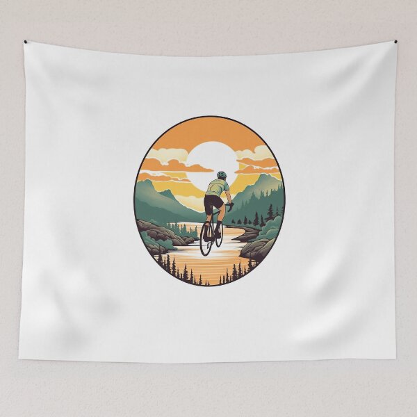 Item preview, colorful fantasy landscape with bicycle 0002 - Different logo size, position? Email me -  designed and sold by Picture-Art.