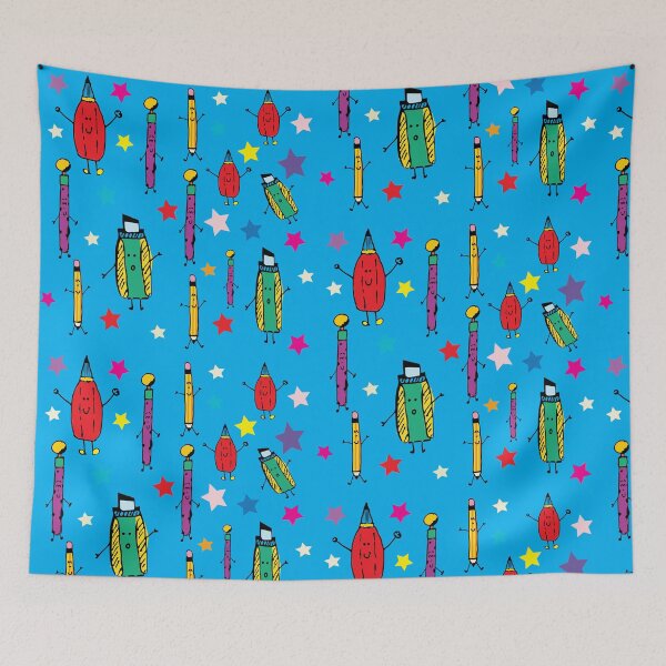 Item preview, Pen Pals-blue designed and sold by duckysworkshop.