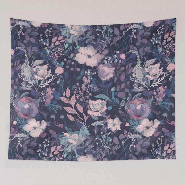 Item preview, Charming Enchanting Anime Flowers Floral Patterns designed and sold by Wonder Of Light.
