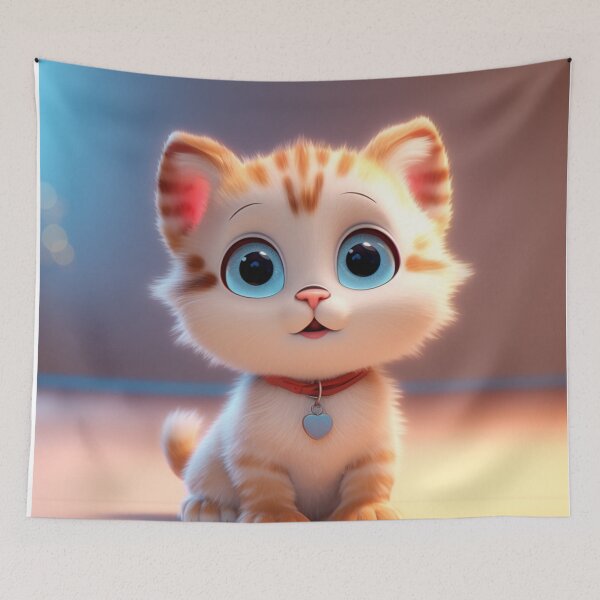 Aperçu de l'œuvre michi bébé chat créée et vendue par DigitalPixelize.
