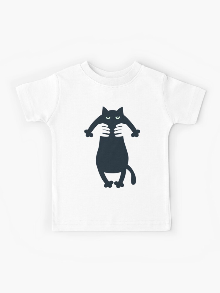 T-shirt enfant for Sale avec l'œuvre « Mains magiques tenant un chat drôle  potelé » de l'artiste CutePlanetEarth