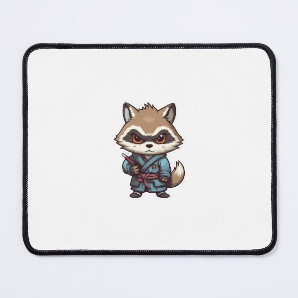Item preview, Cool Robed Ninja Racoon - Poster & Sticker designed and sold by AstralArcade.