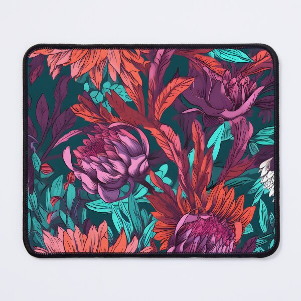 Item preview, Vibrant Colorful Anime Flowers Floral Patterns designed and sold by Wonder Of Light.