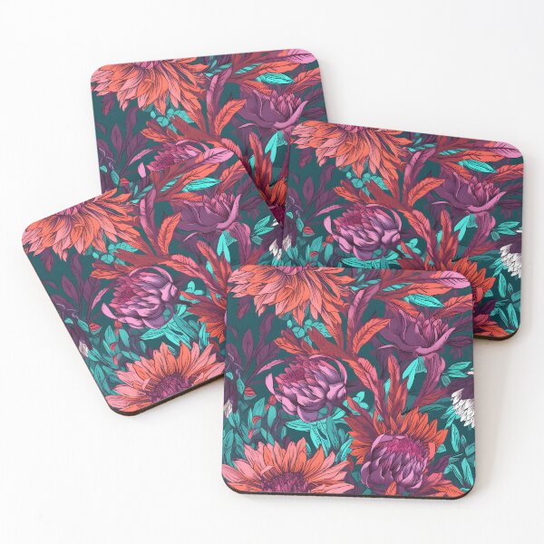 Item preview, Vibrant Colorful Anime Flowers Floral Patterns designed and sold by Wonder Of Light.