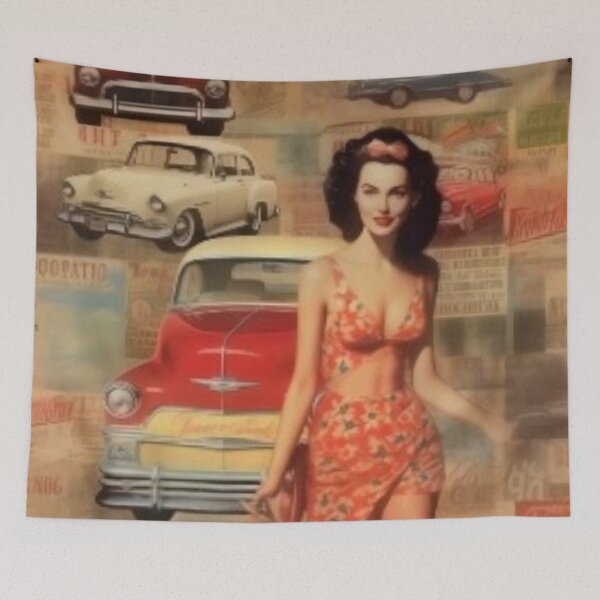 Item preview,   America Beauty Retro Vintage Patchwork Collage Pattern of Americana designed and sold by BrandonArtWorld.