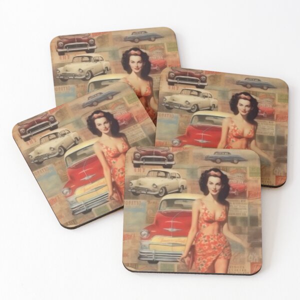 Item preview,   America Beauty Retro Vintage Patchwork Collage Pattern of Americana designed and sold by BrandonArtWorld.