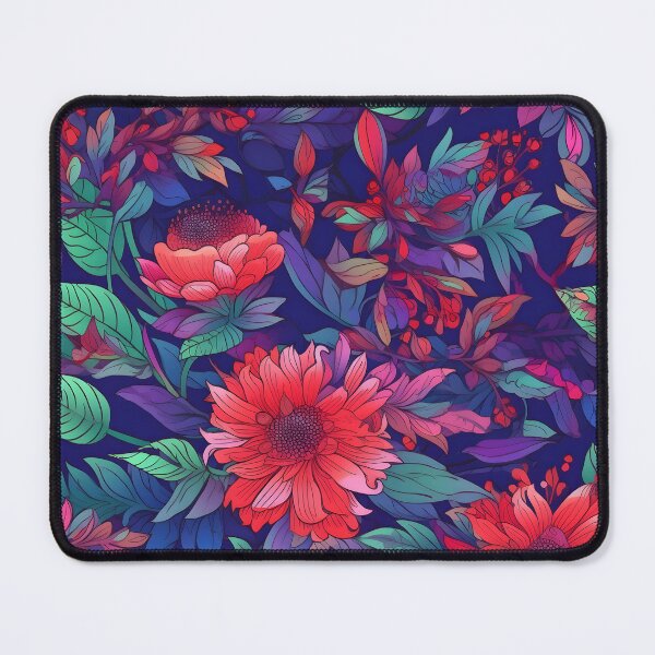 Item preview, Vibrant Colorful Anime Flowers Floral Patterns designed and sold by Wonder Of Light.