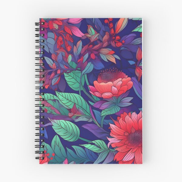 Item preview, Vibrant Colorful Anime Flowers Floral Patterns designed and sold by Wonder Of Light.