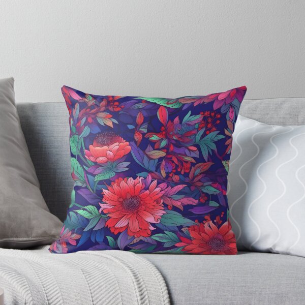 Item preview, Vibrant Colorful Anime Flowers Floral Patterns designed and sold by Wonder Of Light.