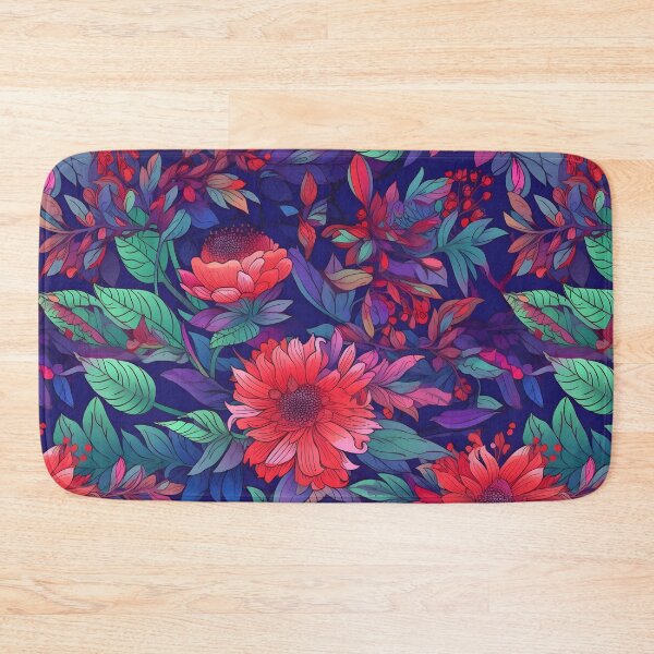 Item preview, Vibrant Colorful Anime Flowers Floral Patterns designed and sold by Wonder Of Light.