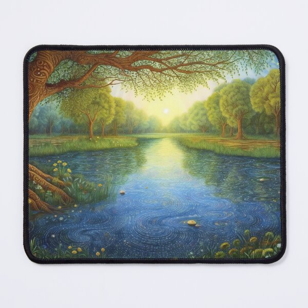 Item preview, Serenity's Reflection: A Whimsical Pond and the Tree's Tale designed and sold by decsigns.