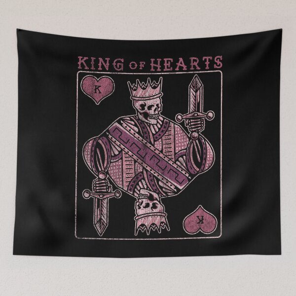 Item preview, Playing Card King of Hearts, Neo Traditional, Old School Tattoo Design designed and sold by Proverbial Wisdom Design.