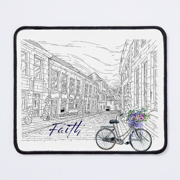 Item preview, Vintage floral bicycle accents: faith, awareness macular degeneration designed and sold by Narcisa22.