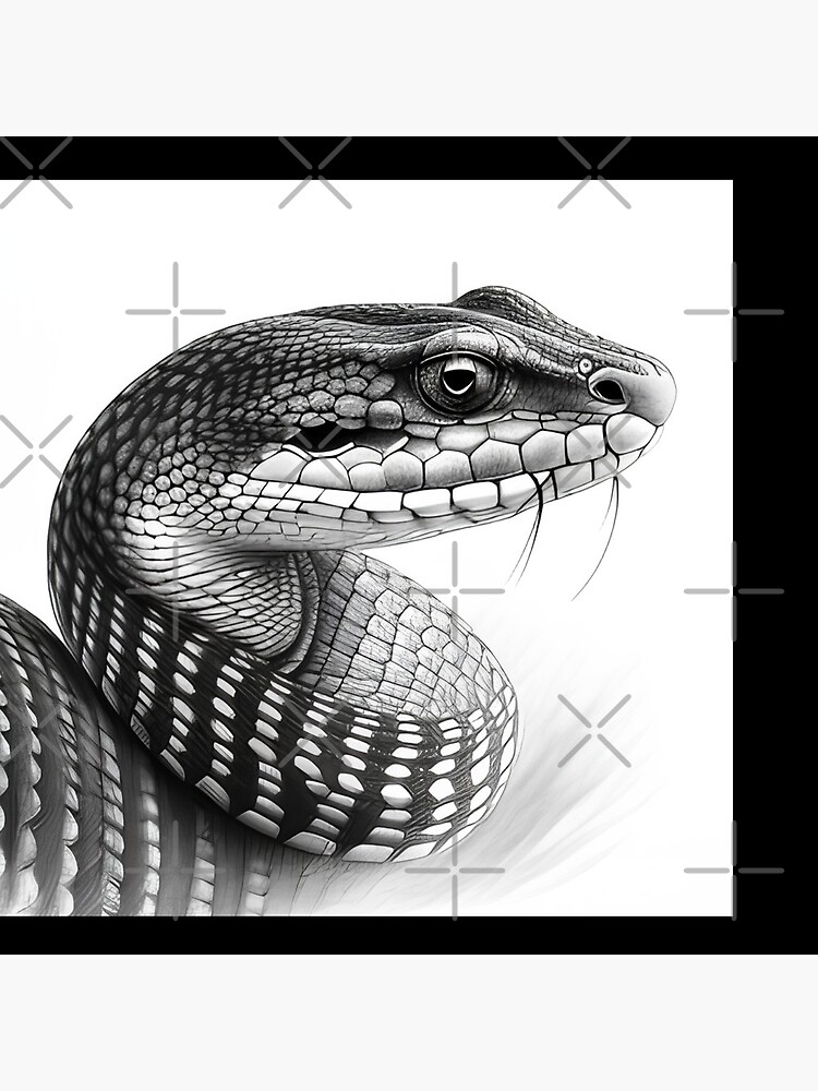 Snake 3D Drawing by Kumi Muttu | Artfinder
