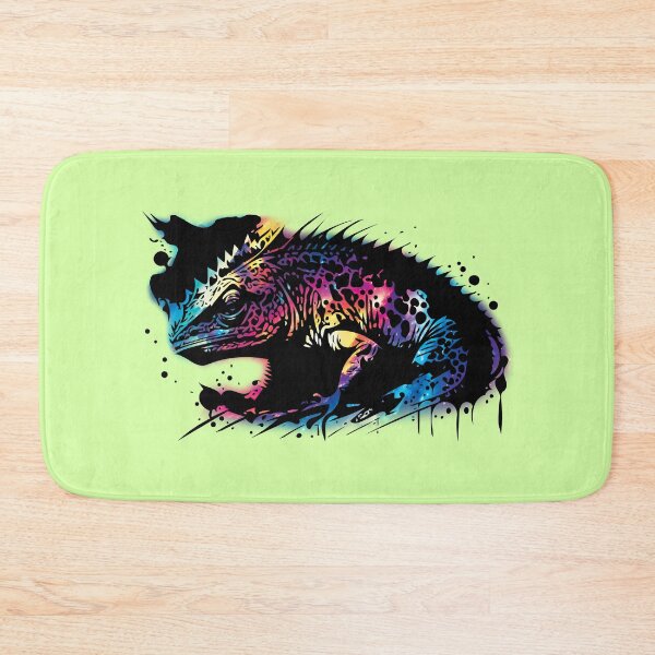 Item preview, Vibrant Rainbow-Camouflaged Chameleon designed and sold by PixelChameleon.