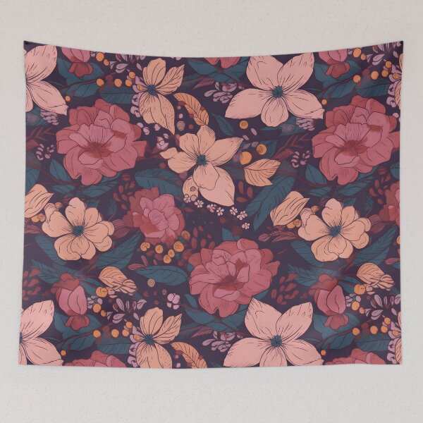 Item preview, Colorful Anime Chibi-Style Flowers Floral Patterns designed and sold by Wonder Of Light.