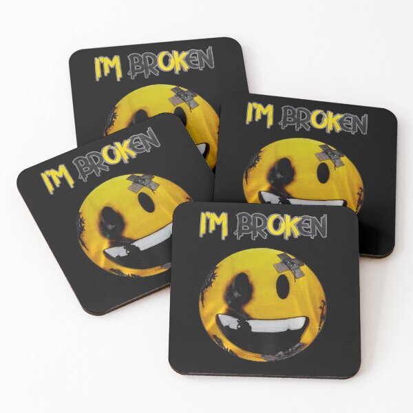 Item preview, Confused Smile I'm Broken Invisible Illness I'm OK Broken designed and sold by xteamdesign.