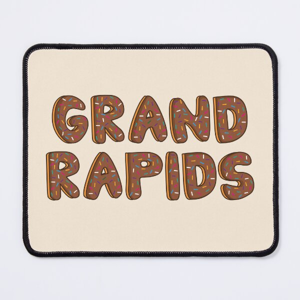 Item preview, Grand Rapids City Shaped Like Chocolate Donuts designed and sold by DonutsWords.