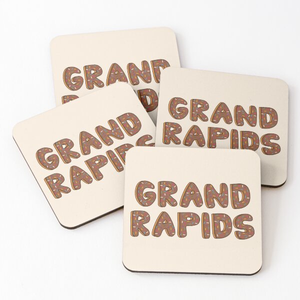 Item preview, Grand Rapids  City Shaped Like Chocolate Donuts designed and sold by DonutsWords.