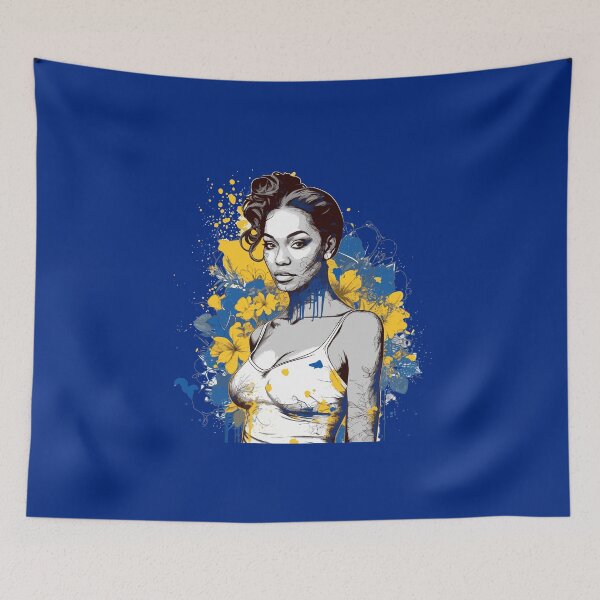 Item preview, Floral Illustration - Trash Polka Inspired - Barbados woman designed and sold by brindled.