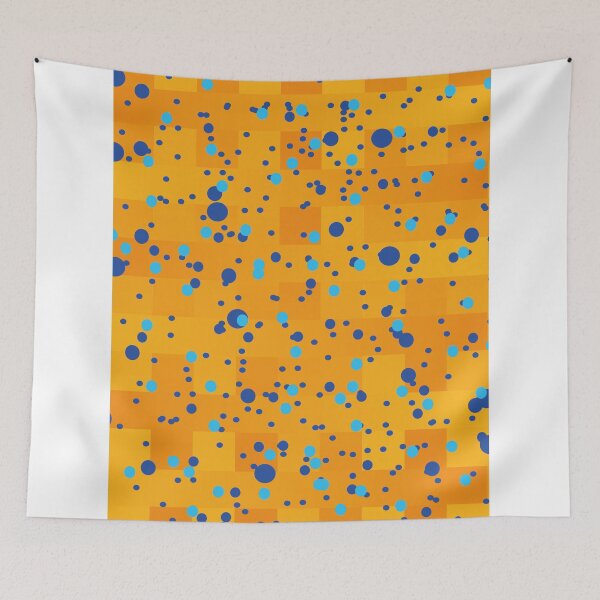 Item preview, Blue drip on orange designed and sold by E-W-D.