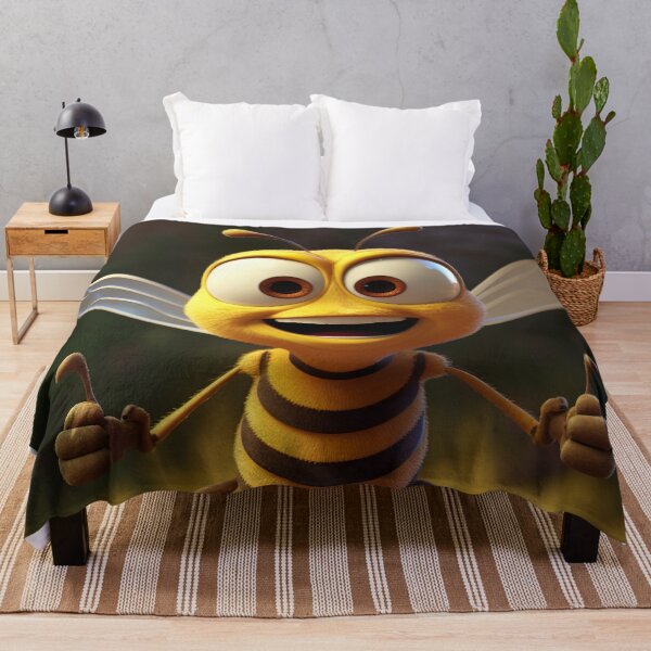 Item preview, Adorable Cartoon Bee - Fun, Colorful, Child-Friendly Illustration designed and sold by DoPrint.