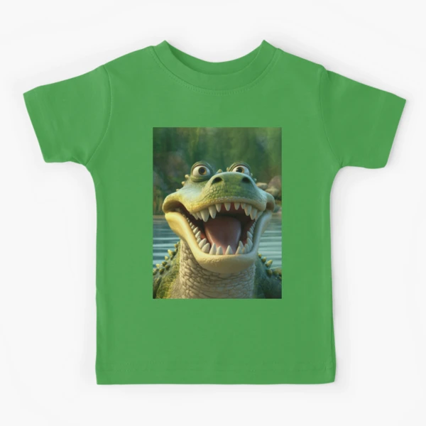 Cheerful Cartoon Crocodile - Fun, Vibrant, Kid-friendly Design