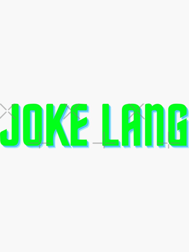 JOKE LANG  Filipino Funny Stickers Water Resistant Vinyl Stickers for