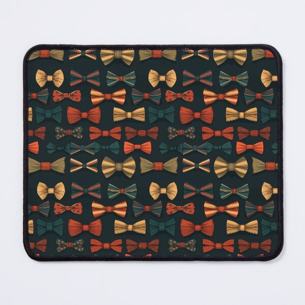 Item preview, Yellow Green Red & Blue Dark Colorful Fun Bowties Repeating Seamless Pattern designed and sold by PatternsFTW.