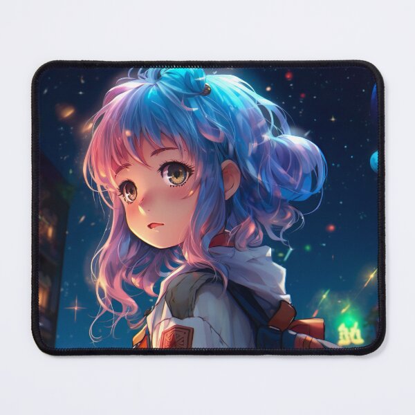 Item preview, Anime Girl with Big Eyes - Exquisite Manga-Inspired Illustration designed and sold by DoPrint.