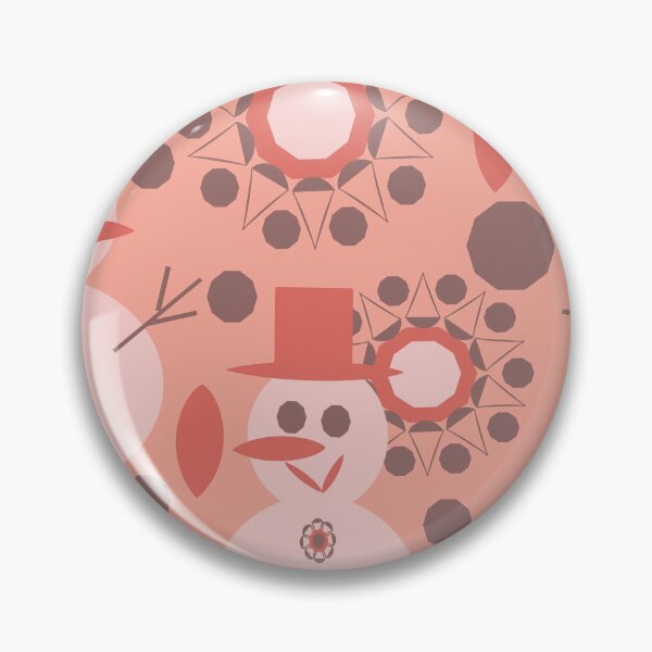 Item preview, Peach Snowmen designed and sold by ClubCreativeArt.