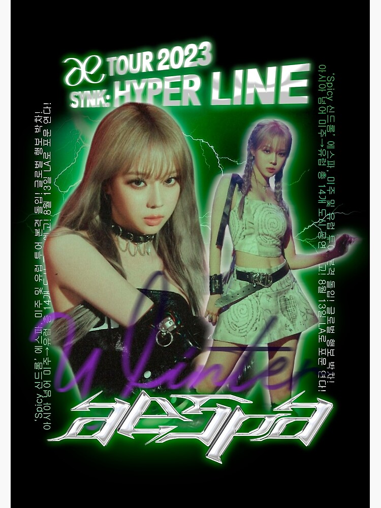 AESPA WINTER KIM MINJEONG SHIRT Tour 2023 SYNK: HYPER LINE GIRLS