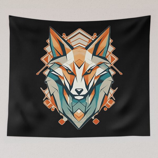 Item preview, Spirit of the Fox: Geometric Kitsune designed and sold by TortoPlusa.
