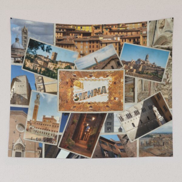 Item preview, Greetings from Sienna Tuscany Italy Vintage style retro souvenir designed and sold by DeveloperProp0.