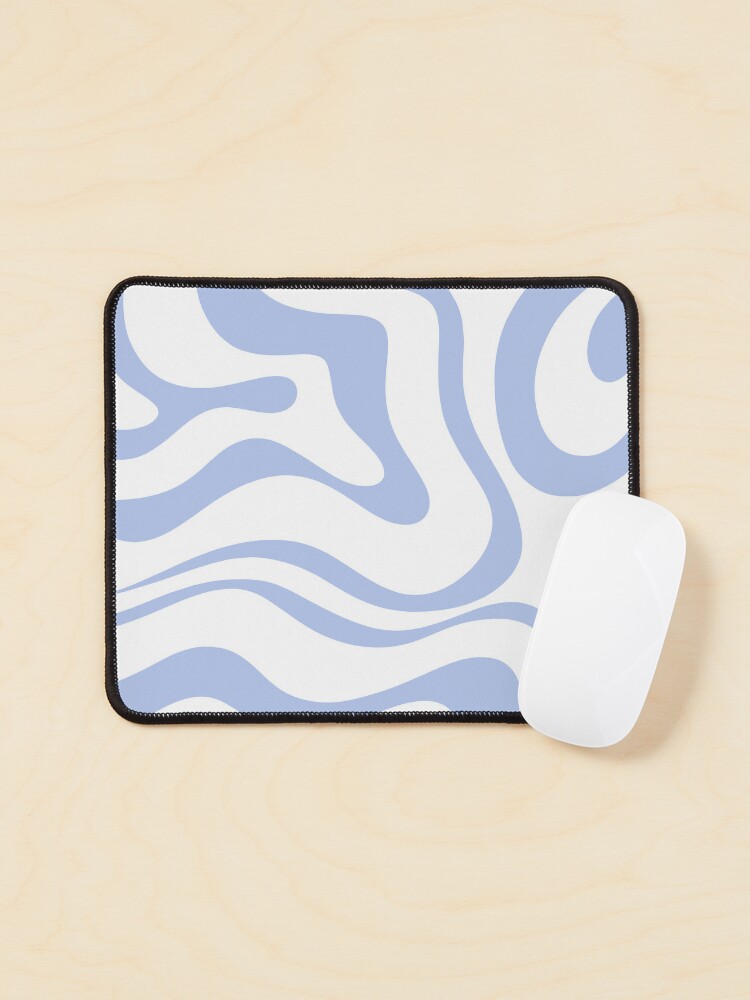 Liquid Swirl Retro Contemporary Abstract in Sage Green and Nearly White  Mouse Pad for Sale by kierkegaard