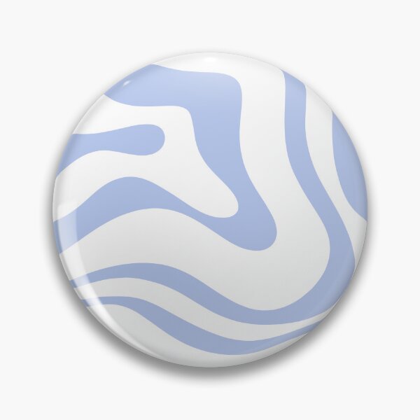 Item preview, Modern Liquid Swirl Abstract Square in White and Light Blue Periwinkle  designed and sold by kierkegaard.