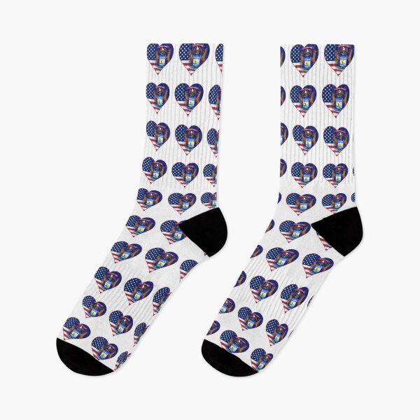 Item preview, State of Michigan Flag and American Flag Fusion Design designed and sold by Gsallicat.