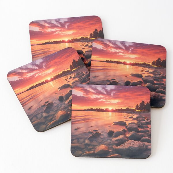 Item preview, Colorful Beach Sunset II designed and sold by StudioOfAiArts.