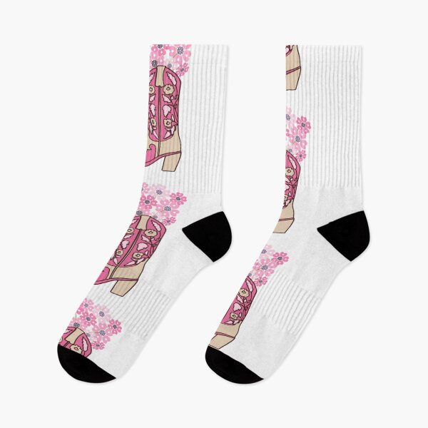 Item preview, Pink Cowboy Boots with Pink Flowers designed and sold by kkrenny13.