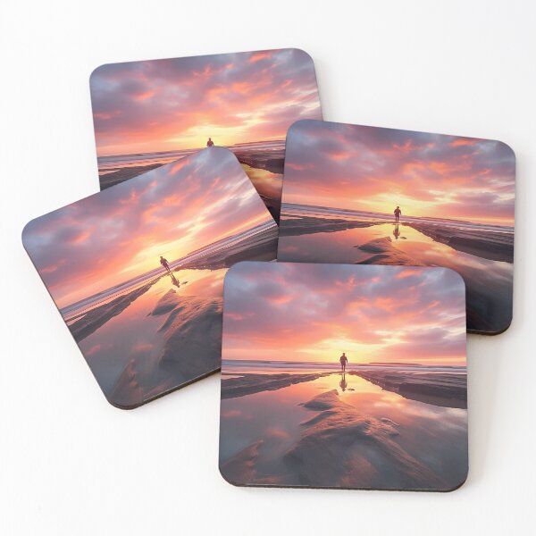 Item preview, Colorful Beach Sunset III designed and sold by StudioOfAiArts.
