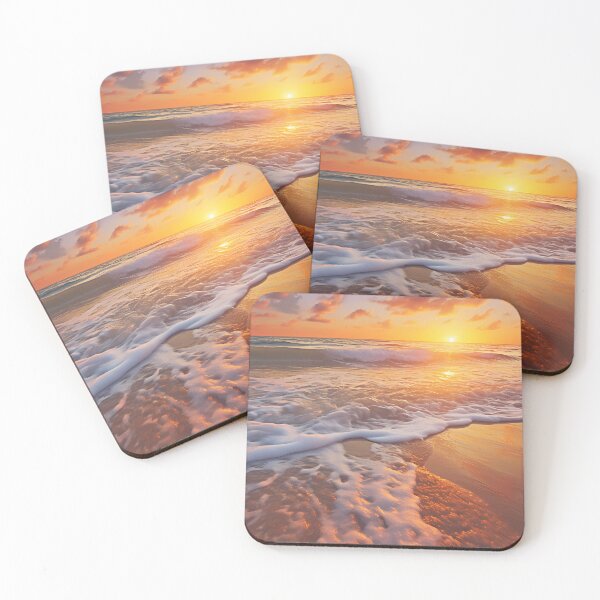Item preview, Photorealistic Beach Sunset designed and sold by StudioOfAiArts.