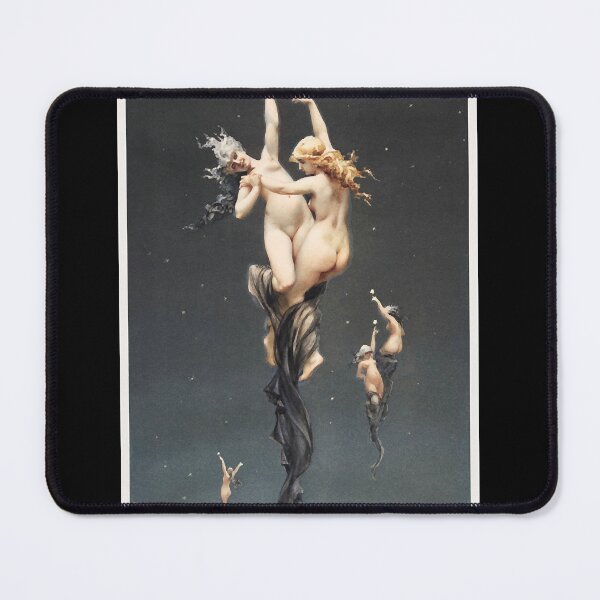 Item preview, Querubines Géminis bailando en el cielo nocturno gótico. Estrellas gemelas - Arte original de Falero Luis Ricardo designed and sold by JacquelynnFinn.