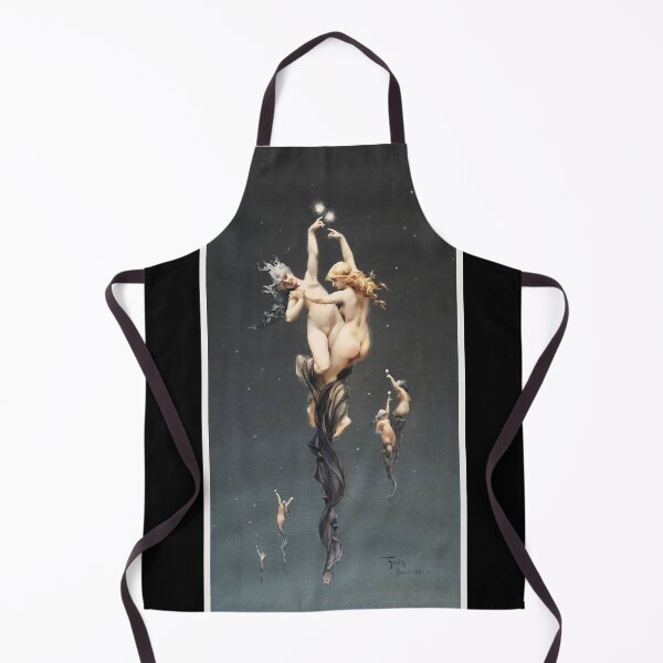 Item preview, Gemini Cherubs dancing in the gothic night sky. Twin Stars - Original Art by Falero Luis Ricardo designed and sold by JacquelynnFinn.