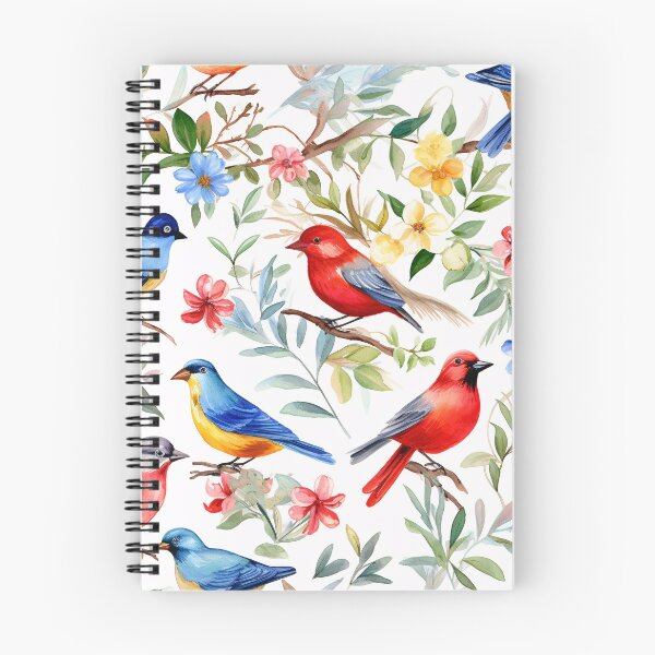Item preview, Birds of a Feather: A Stunning Watercolor Pattern of Birds designed and sold by SeamlessGuru.
