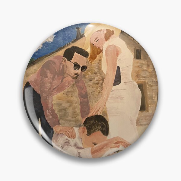 Item preview, Succession siblings season 3 finale acrylic painting designed and sold by sketchymaze.