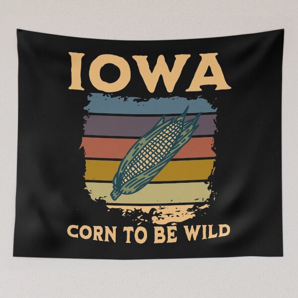 Item preview, Iowa Farmer Midwest Corn Retro Sunset designed and sold by EmmiFoxDesigns.