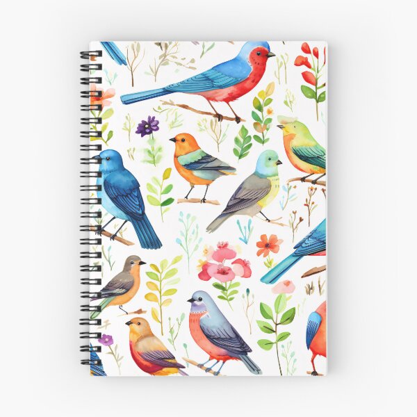 Item preview, Birds of a Feather: A Stunning Watercolor Pattern of Birds designed and sold by SeamlessGuru.