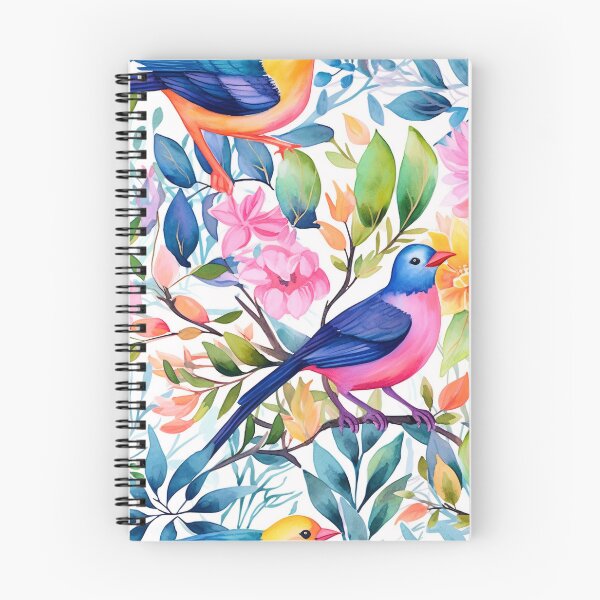 Item preview, Avian Delight: A Lovely Watercolor Pattern of Beautiful Birds designed and sold by SeamlessGuru.