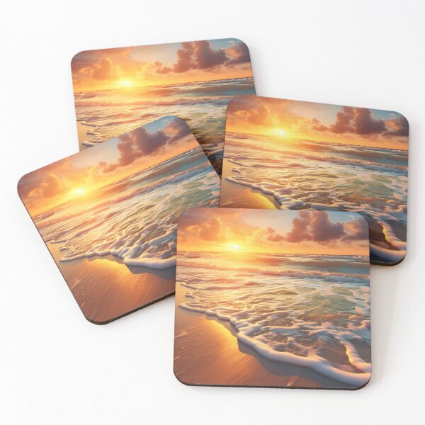 Item preview, Photorealistic Beach Sunset III designed and sold by StudioOfAiArts.