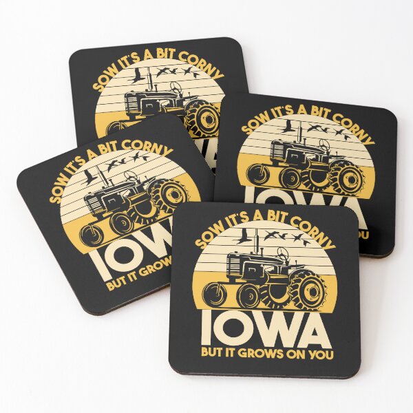 Item preview, Iowa American Farmer Midwest Corn Retro Sunset Tractor Driver designed and sold by EmmiFoxDesigns.